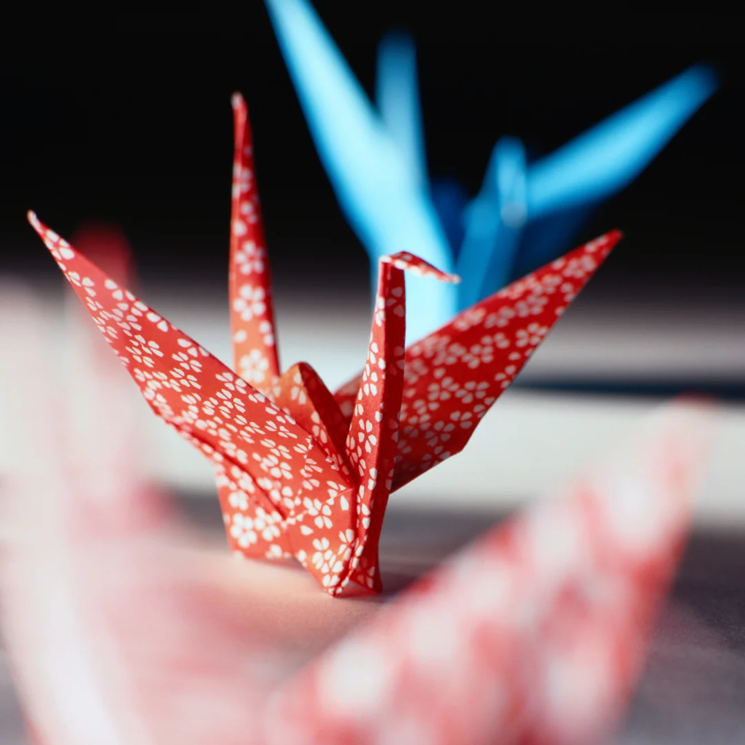 Origami cranes
